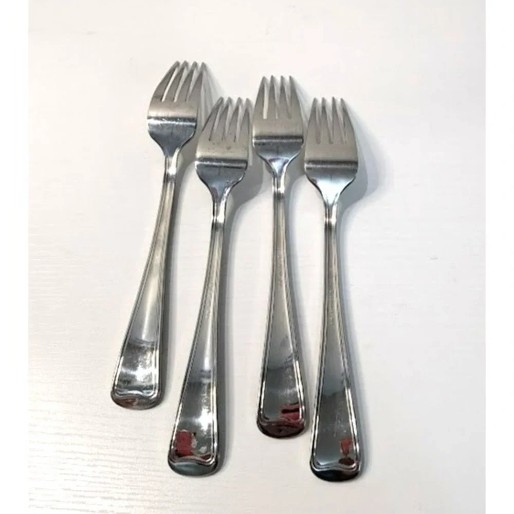 Gorham Monet Frosted 4 Dinner Forks 8 1/4